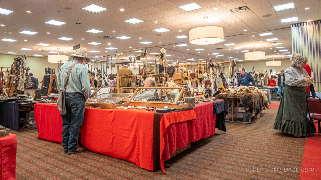 tables set up at the convention