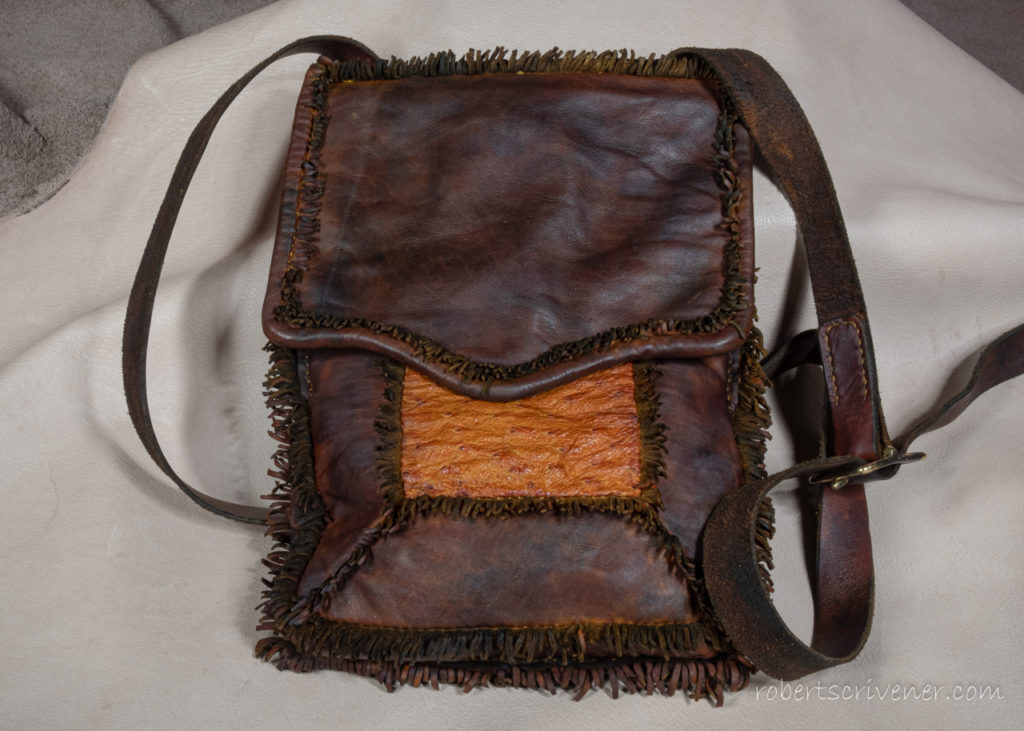 front of pouch